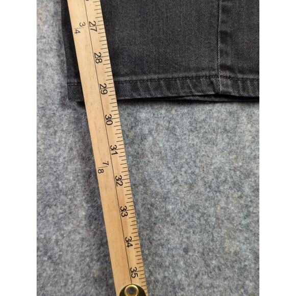 Levi's Jeans 12 Women's Mid-Rise Black Skinny Medium Wash Cotton 2 Buttons - Picture 7 of 15